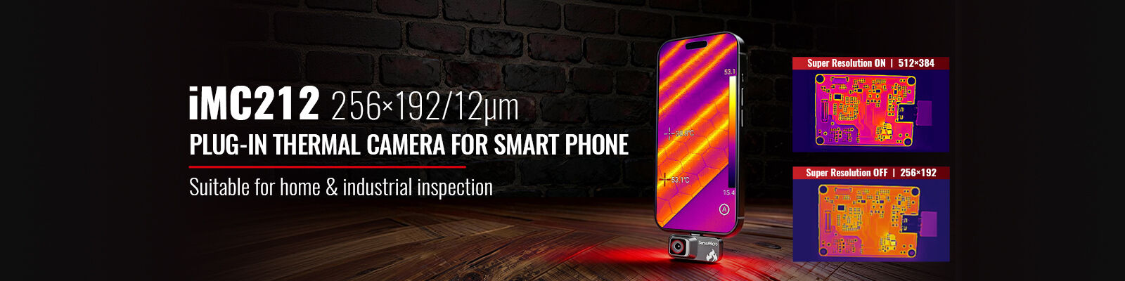 Camera nhiệt cắm vào