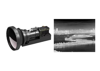 Mô-đun nhiệt làm mát 640x512 / 15μm Với ống kính zoom liên tục 60 ~ 240mm / F4