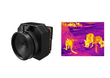 PLUG612 LWIR Camera Core 640x512 12μm không giải nhiệt với hình ảnh nhiệt rõ nét