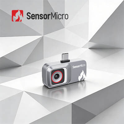 Camera nhiệt plug-in LWIR không làm mát với độ phân giải 120×90/12μm, Giao diện USB2.0 và Điện áp hoạt động 3.3V